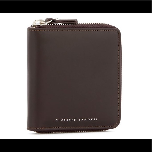 giuseppe zanotti NEW Italian leather zip wallet - Picture 2 of 6